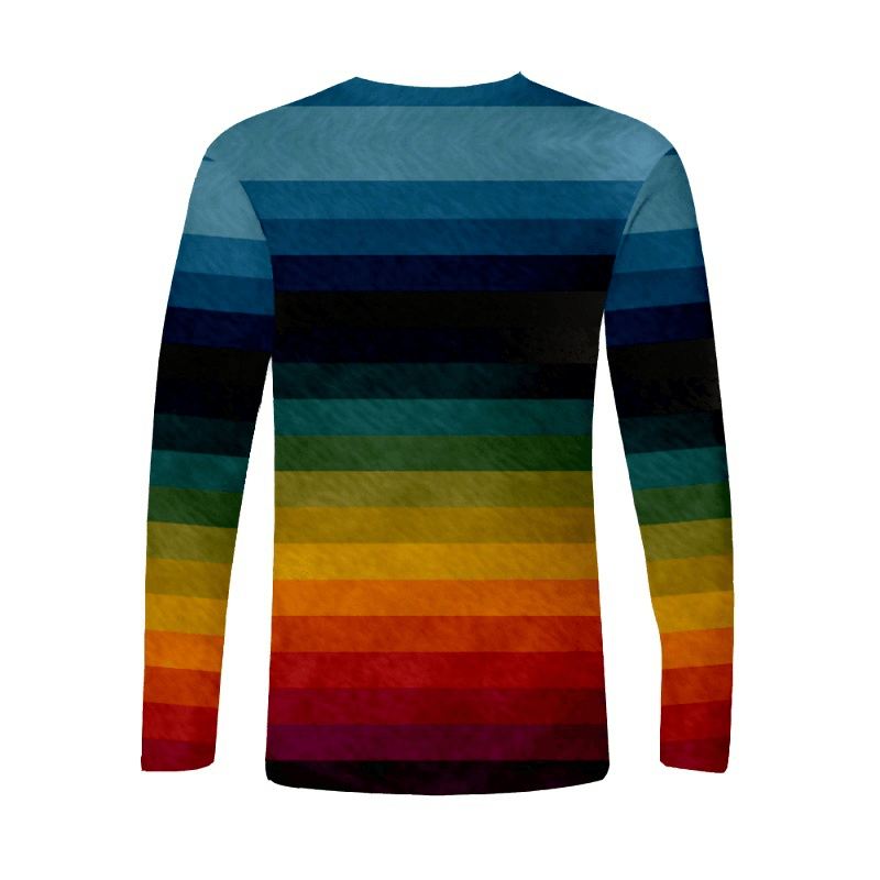 3d Digital Med Tryk Casual Trend Langærmet T-shirt Til Mænd