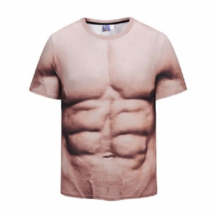 Casual Mænds Bodybuilding Elastiske Kortærmede T-shirts