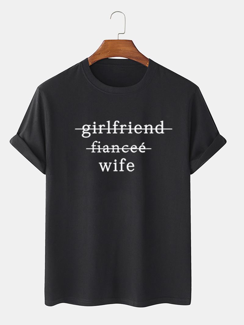 Herre 100% Bomuld Sjove Slogan Med Tryk Simple Kortærmede T-shirts