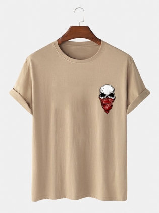 Herremode 100% Bomuld Figur Tegneserie Casual T-shirts