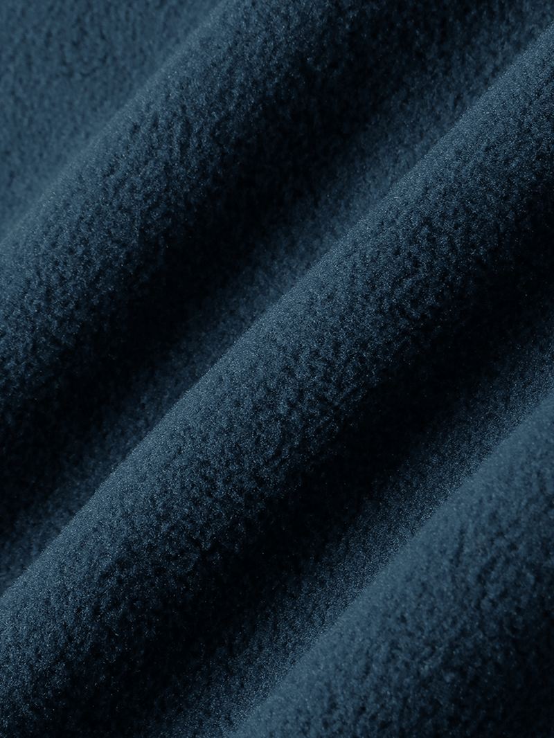 Herre Fleece Brev Bryst Broderi Stand Krave Varme Ærmeløse Veste
