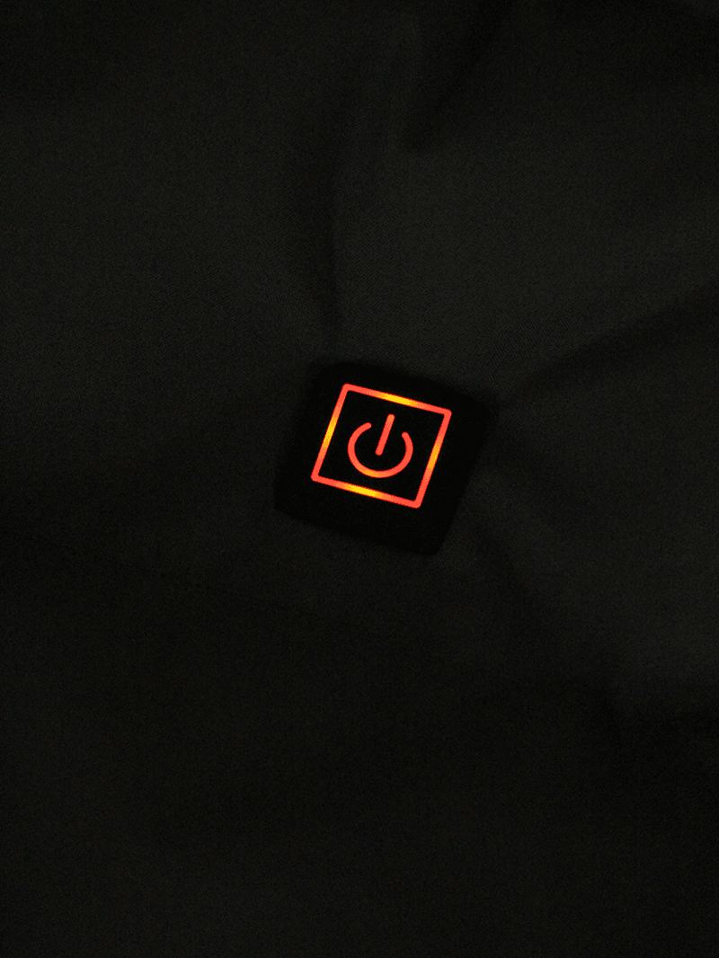 Herre Vandtæt Varm Sikker Usb-drevet Varme Hætte Polstret Vest