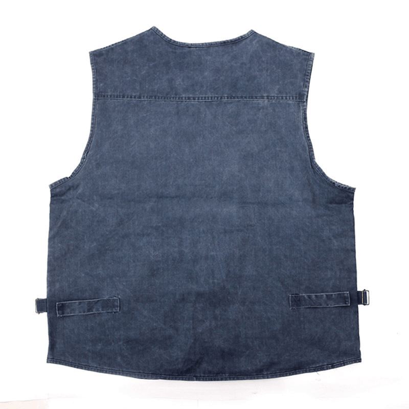 Midaldrende Herre Billig Casual Pocket Outdoor Canvas Fiskevest