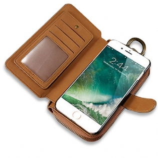Floveme 4.7-5.5 Tommer Mobiltelefon Taske Mænd Kvinder Clutch Taske Pu Læder Pung Til Iphone