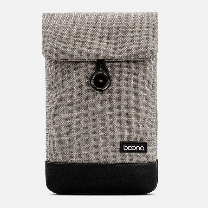 Unisex Oxford Pu Læder Bærbar Støvtæt Vandtæt Mobil Power Headset Taske Telefon Power Bank Opbevaringstaske Clutch Tasker