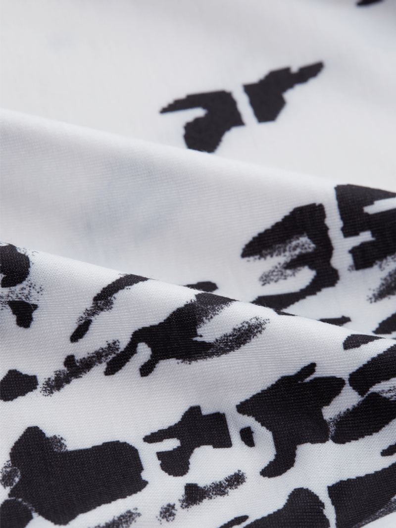Tie Dye Med Tryk V-hals Ærmeløs Halter Cami