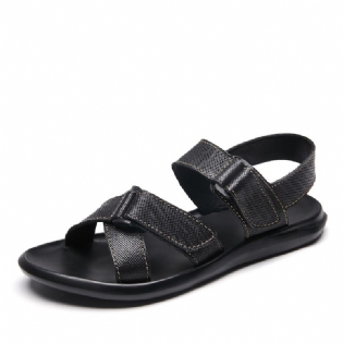 Mænd Classic Casual Blød Indersål Kohud Strandsandaler