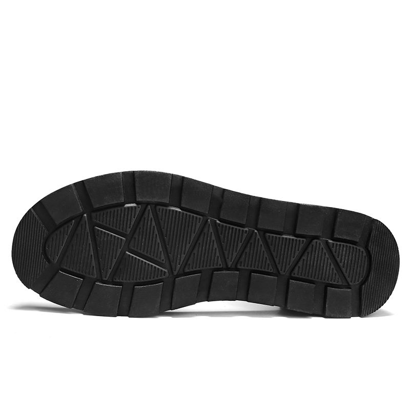 Mænd Koskind Åndbar Udhulet Blød Bund Åbnet Tå Slip På Afslappede Sandaler