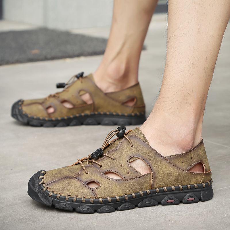 Mænd Microfiber Anti-toe Collision Casual Sandaler