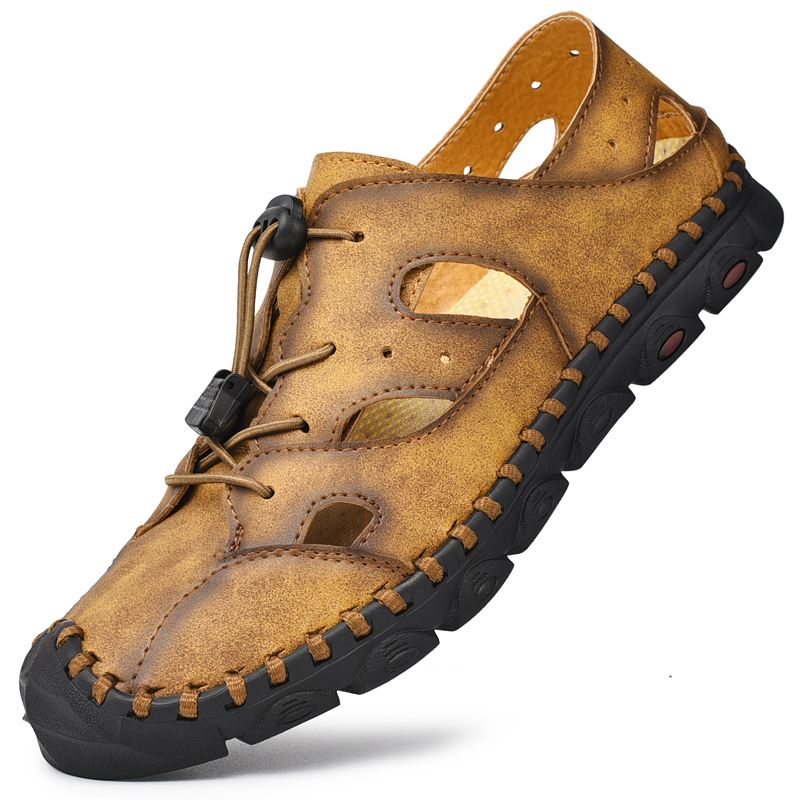 Mænd Microfiber Anti-toe Collision Casual Sandaler