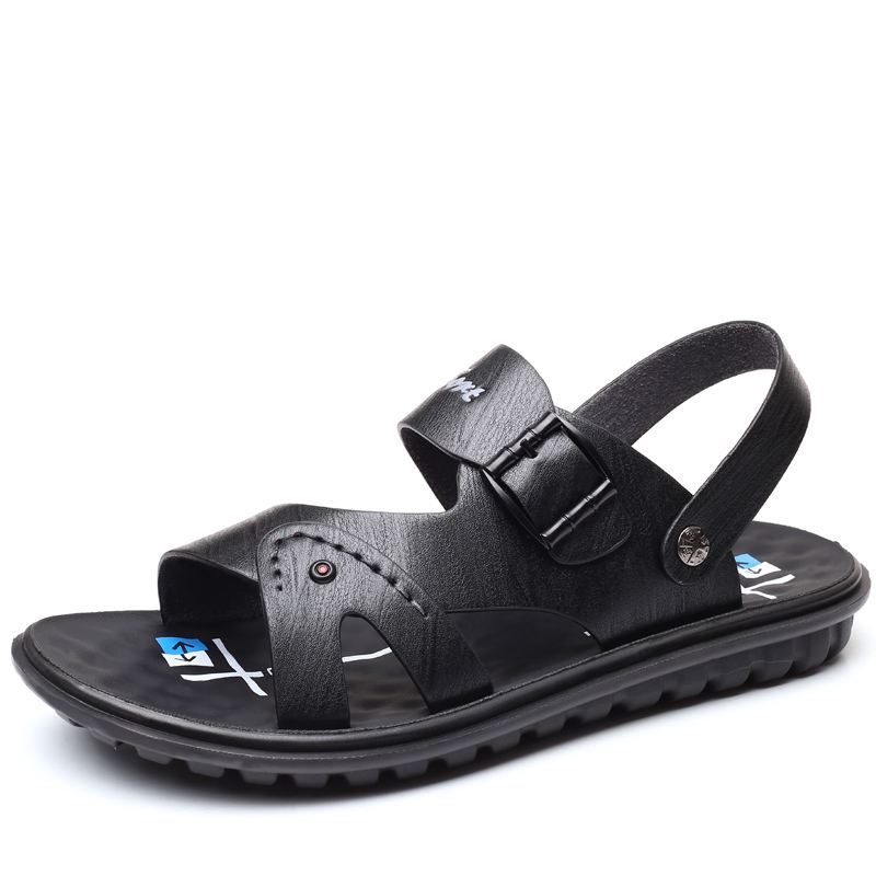 Mænd Mikrofiber Åndbar To-vejs Skridsikker Åben Tå Blød Sål Strand Casual Sandaler