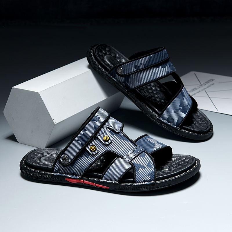 Mænd Mikrofiber Læder To-vejs Bløde Skridsikre Casual Udendørs Sandaler