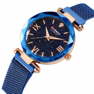 Elegant Design Romantisk Sky Dial Show Dame Armbåndsur Fuldt Stål Quartz Watch