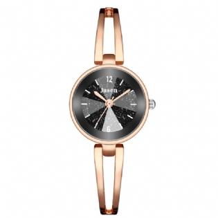 Hollow Metal Strap Mode Simple Dial Dame Kjole Kvinder Quartz Watch
