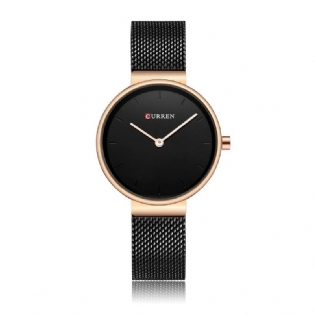 Kvinder Quartz Watch Casual Style Simple Dial Luxury Strap Lady Armbåndsur