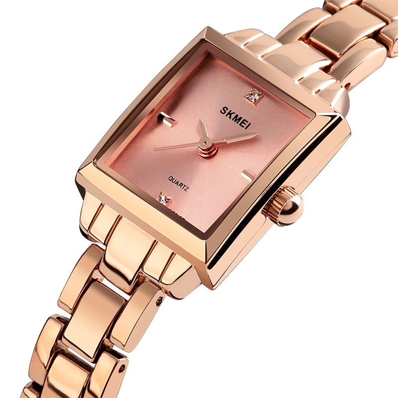 Mode Kvinder Watch Light Luxury 3atm Vandtæt Rustfri Strap Quartz Watch