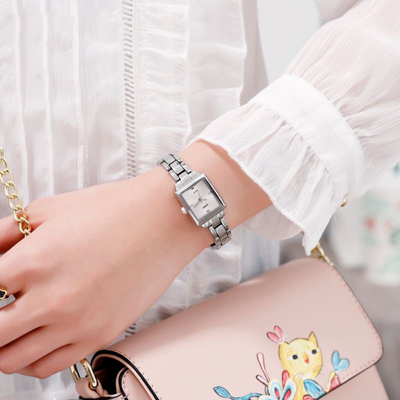 Mode Kvinder Watch Light Luxury 3atm Vandtæt Rustfri Strap Quartz Watch