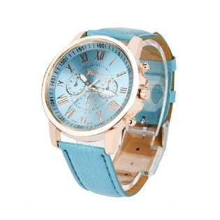 Mode Kvinder Watch Light Luxury Casual Læderrem Quartz Watch