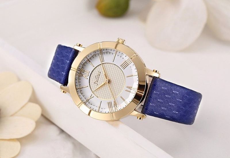Mode Luksus Læderrem Dame Student Quartz Watch