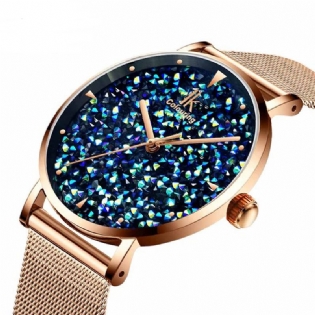 Mode Style Gypsophila Dial Dame Magnetic Watch Ultra Thin Quartz Watch