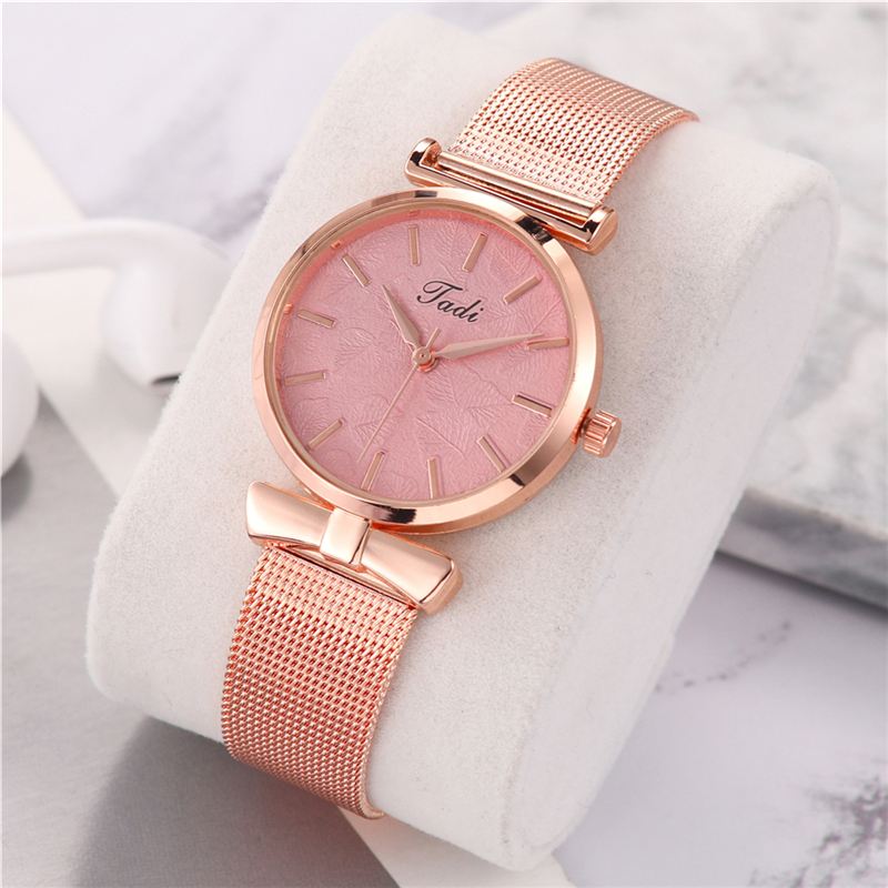 Moderigtigt Elegant Kvinder Watch Life Vandtæt Justerbar Band Case No Number Dial Quartz Watch