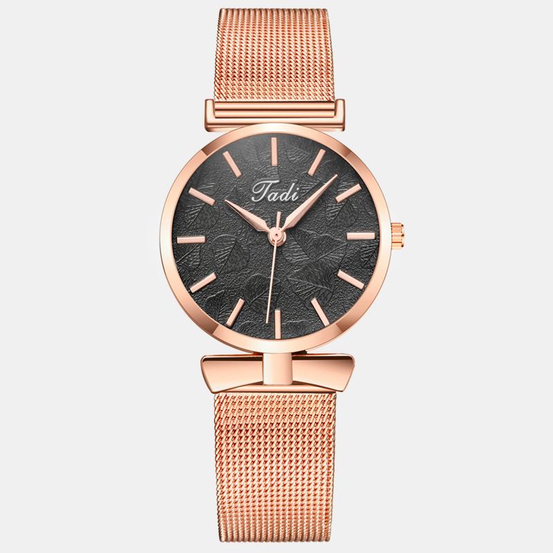 Moderigtigt Elegant Kvinder Watch Life Vandtæt Justerbar Band Case No Number Dial Quartz Watch