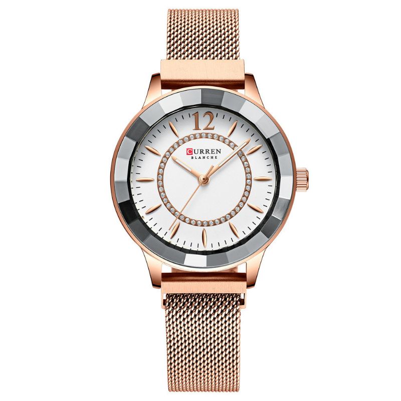 Rhinestone Lysende Display Kvartsur