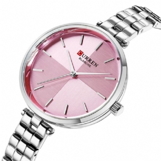 Simple Style Dame Armbåndsur Rustfrit Stål Band Quartz Ure