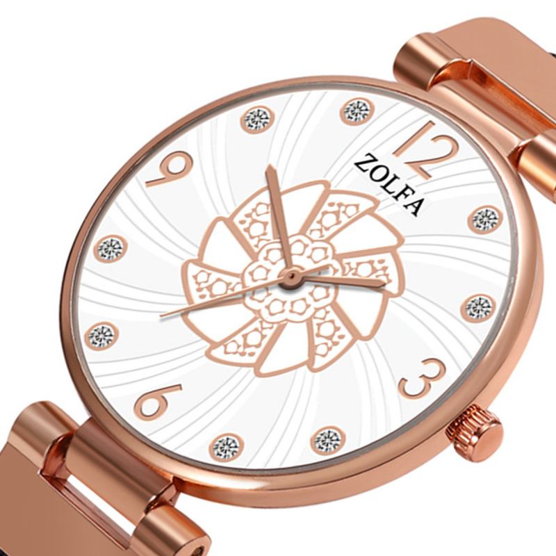 Ultratynde Damearmbåndsure Mesh Steel Band Quartz Ure