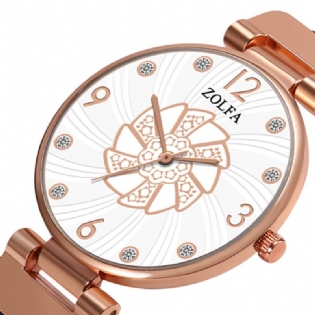 Ultratynde Damearmbåndsure Mesh Steel Band Quartz Ure