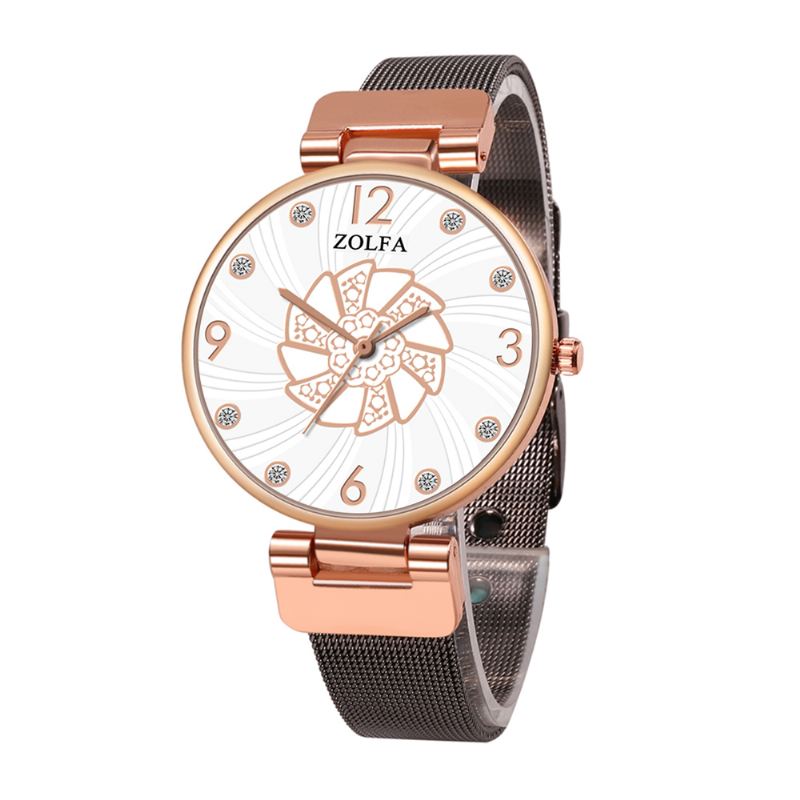 Ultratynde Damearmbåndsure Mesh Steel Band Quartz Ure