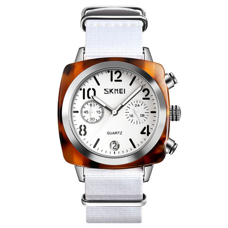 Unikt Design Med Flere Skiver Lysende Vandtæt Kvindearmbåndsur Quartz Watch