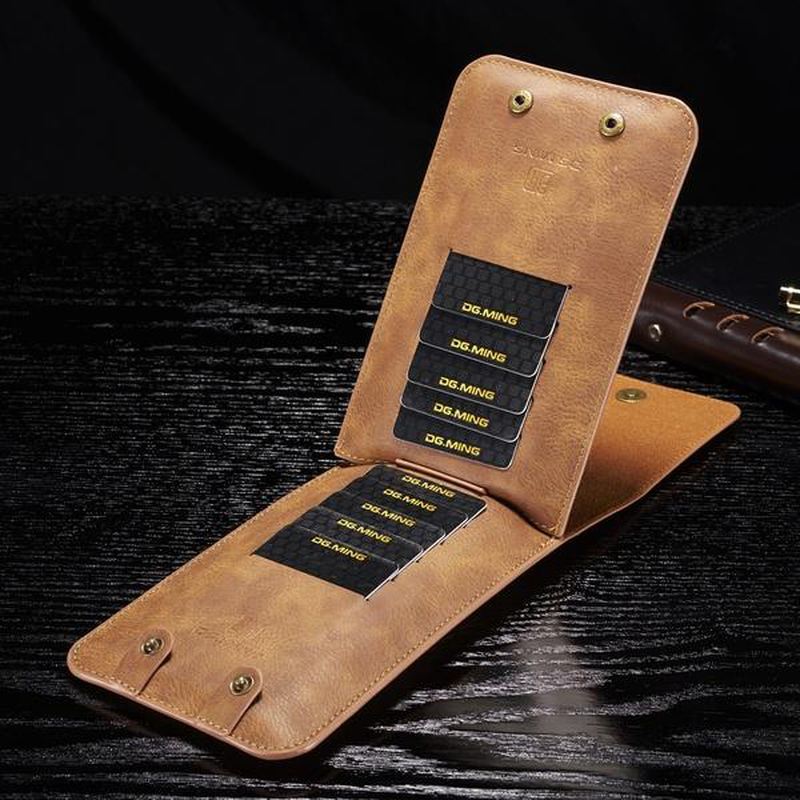 Mænd Imiteret Læder Vintage Kortholder Taljetaske Telefontaske