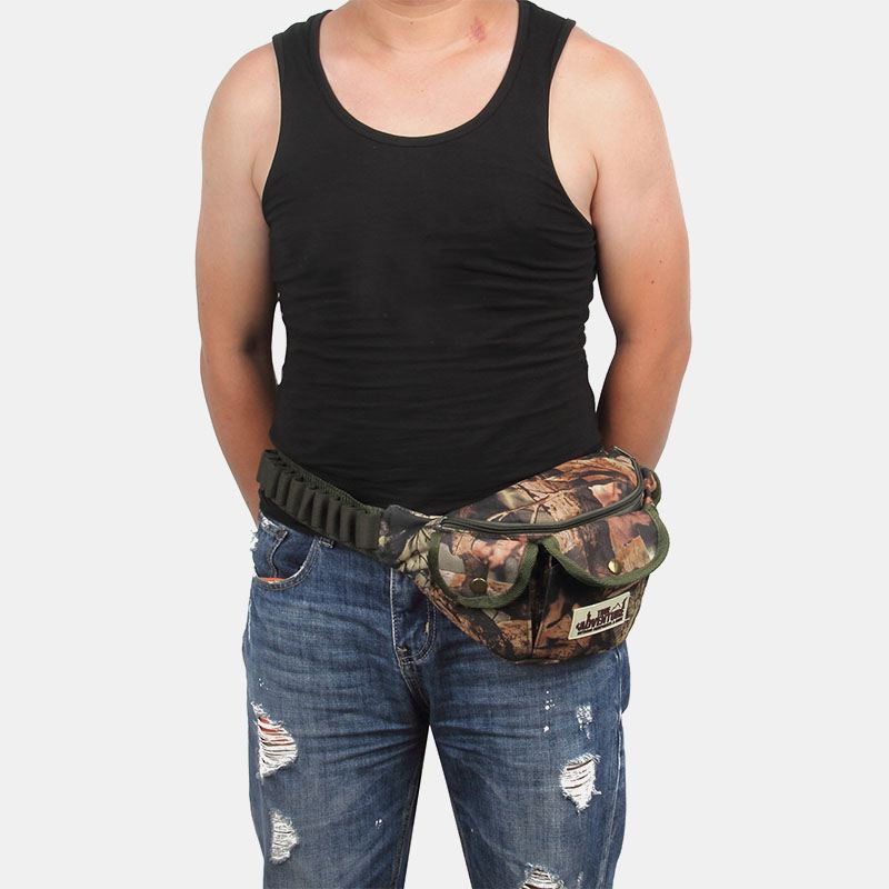 Mænd Oxford Camouflages Multifunktion Udendørs Jagt Taljetaske Justerbar Tactical Bag