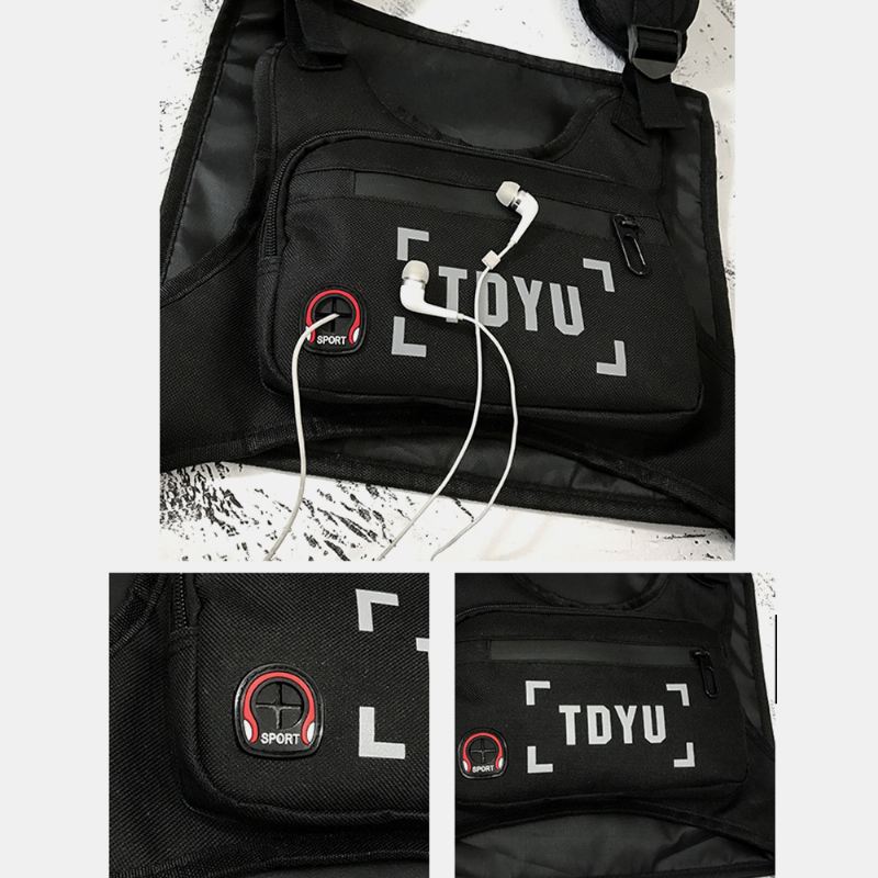 Mænd Mode Skuldertaske Brysttaske Tactical Bag