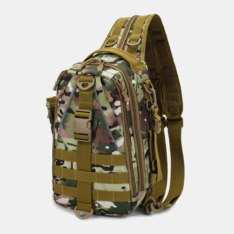 Mænd Multifunktion Taktisk Rygsæk Casual Sling Crossbody Taske Skuldertaske Brysttaske Til Outdoor