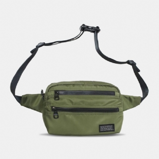 Mænd Nylon Letvægts Casual Vandtæt Slidfast Brysttaske Crossbody Bag Skuldertaske