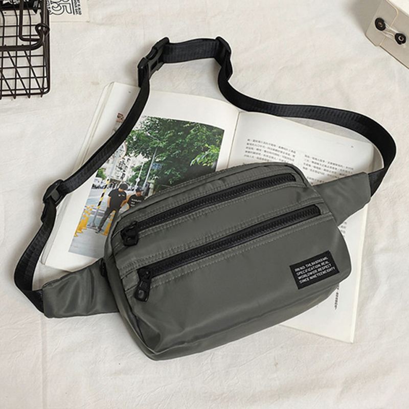 Mænd Nylon Letvægts Casual Vandtæt Slidfast Brysttaske Crossbody Bag Skuldertaske
