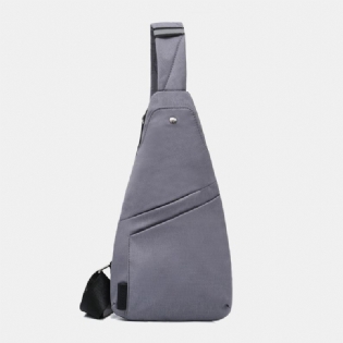 Mænd Polyester Stor Kapacitet Multi-pocket Vandtæt Casual Crossbody Bag Bryst Bag Sling Bag