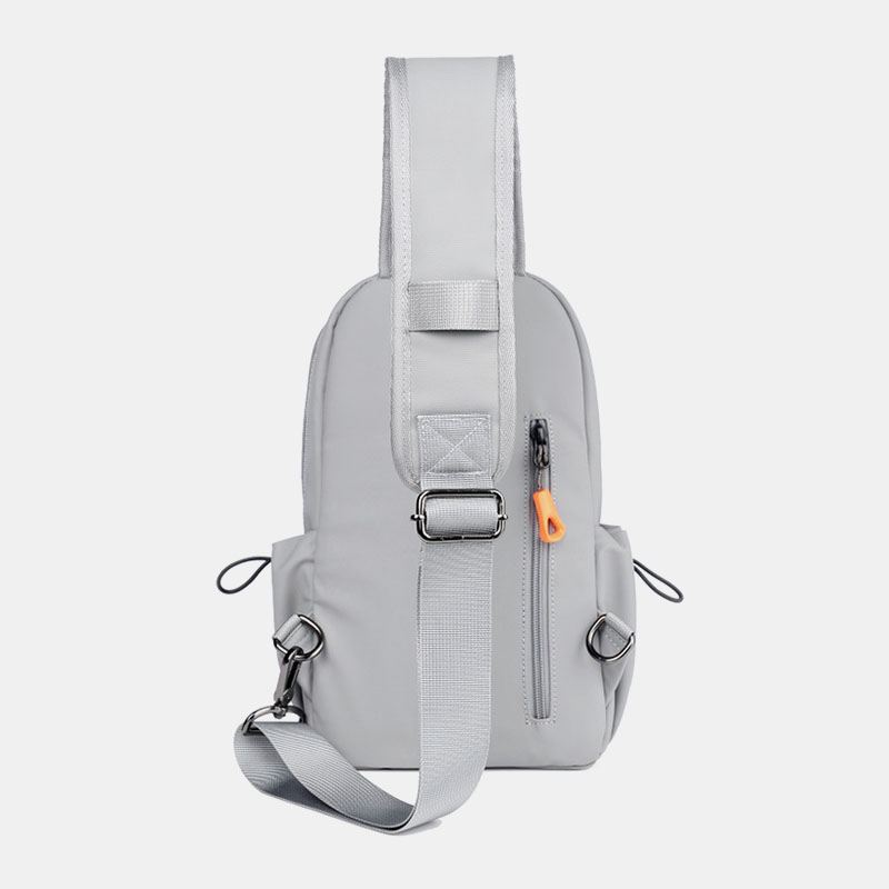 Mænd Stor Kapacitet Multi-pocket Vandtæt Brysttaske Casual Sport Usb-opladning Crossbody Skuldertaske