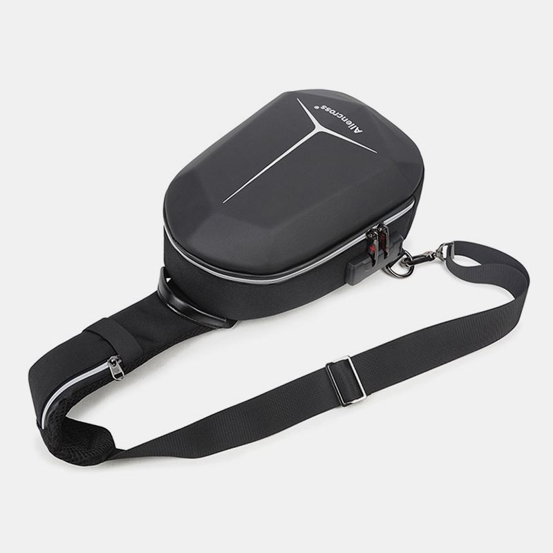Mænd Stor Kapacitet Usb Opladning Multi-layers Vandtæt Crossbody Bag Bryst Bag Sling Bag