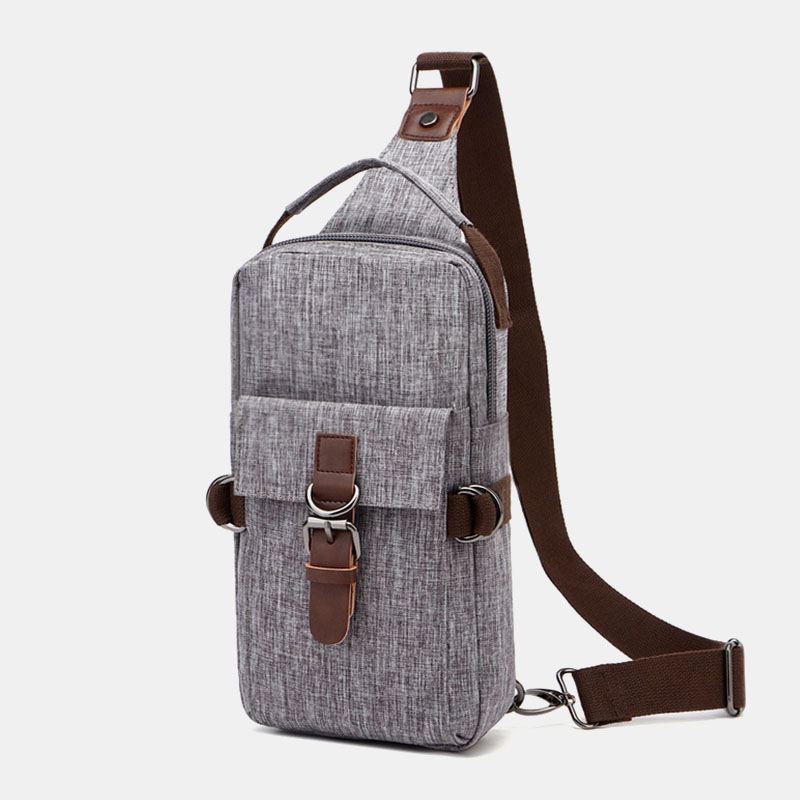 Mænd Stor Kapacitet Vandtæt Anti-theft Udendørs Casual Crossbody Tasker Brysttaske Skuldertaske