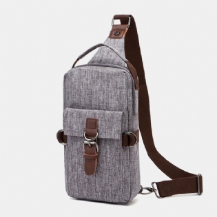 Mænd Stor Kapacitet Vandtæt Anti-theft Udendørs Casual Crossbody Tasker Brysttaske Skuldertaske
