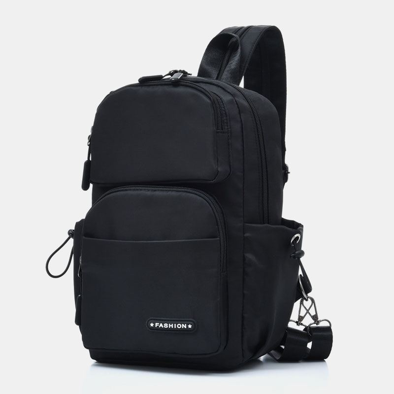 Mænd Usb-opladning Multi-carry Multi-layers Vandtæt Crossbody Bag Brysttaske Sling Bag Rygsæk