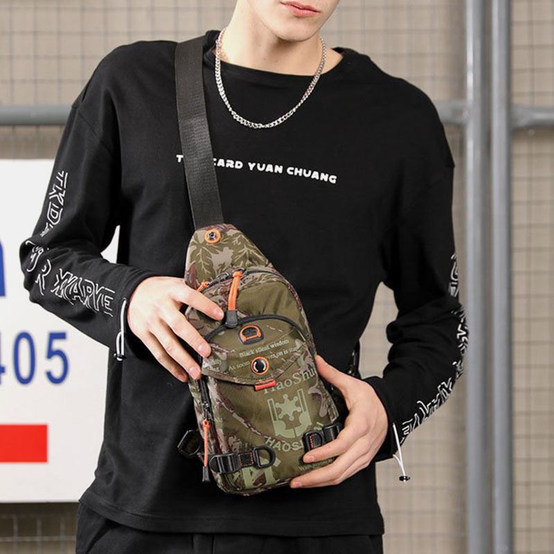 Mænd Vandtæt Mode Multifunktionel Udendørs Brysttaske Crossbody-taske