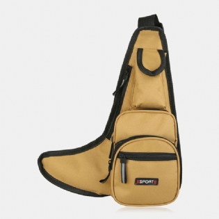 Unisex Multi-pocket Stilfuld Vintage Oxford Travel Crossbody Bag Brysttaske Skuldertaske