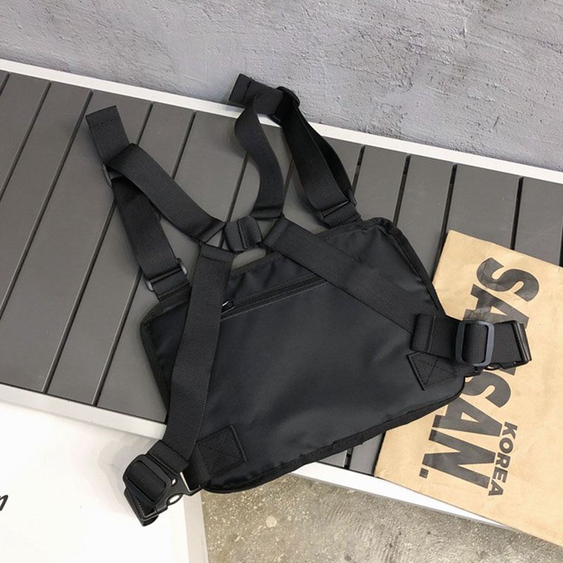 Unisex Oxford Cloth Letter Pattern Multi-pocket Tactical Bag Brysttaske Rygsæk