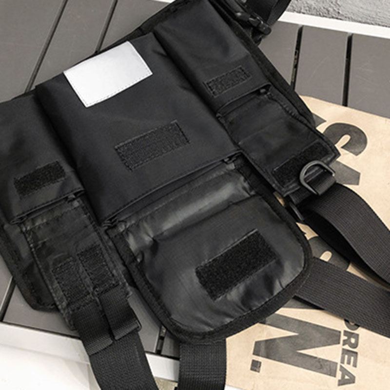 Unisex Oxford Cloth Letter Pattern Multi-pocket Tactical Bag Brysttaske Rygsæk