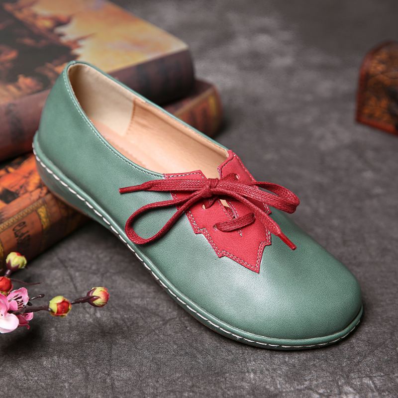 Kvinder Bladsplejsningsindretning Skridsikre Casual Flats