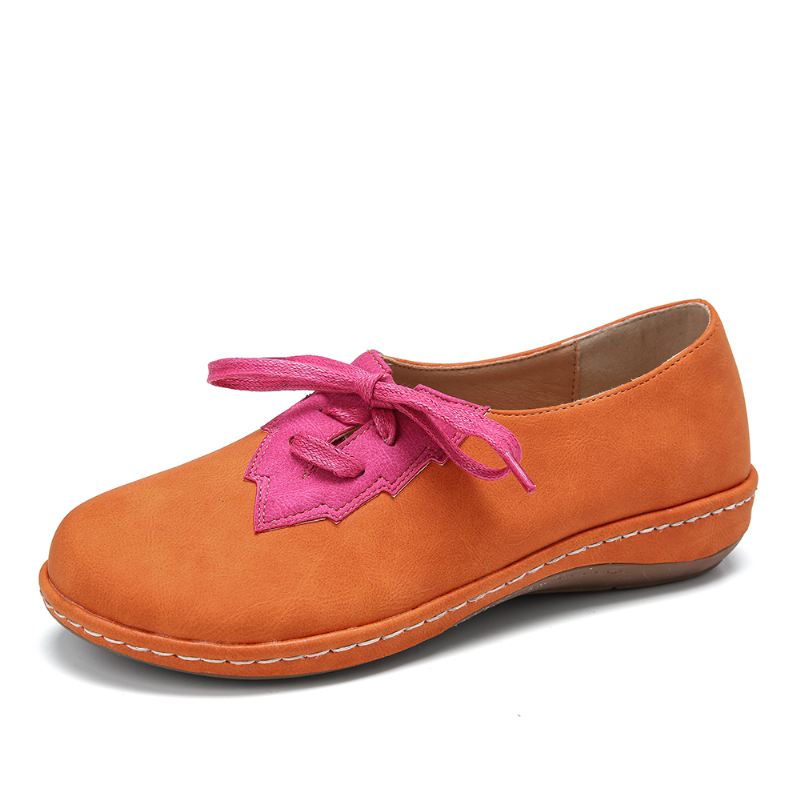 Kvinder Bladsplejsningsindretning Skridsikre Casual Flats